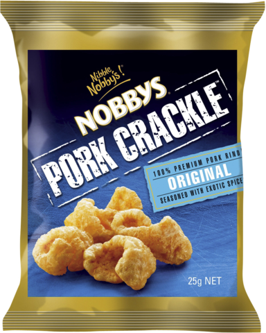 Nobbys Pork Crackle Orig 25GM