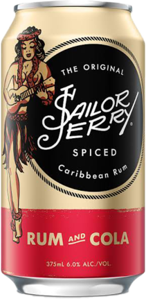 Sailor Jerry Spiced Rum & Cola Can 6X375ML
