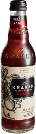 The Kraken Black Spiced Rum & Cola Bottle 1X330ML