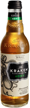 The Kraken Black Spiced Rum & Dry Bottle 1X330ML