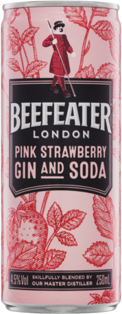 Beefeater Pink Gin & Soda Can 24X250ML