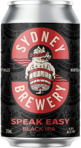 Sydney Brew Speakeasy 6% Black IPA Can 24X375ML