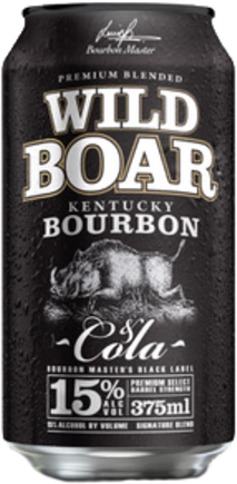 Wild Boar 15% Bourbon Can 3X375ML
