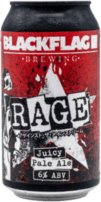 Black Flag Rage Juicy Pale Ale Can 4X375ML