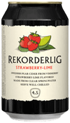 Rekorderlig Strawberry & Lime Cider Can 1X330ML