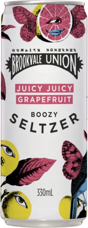 Brookvale Union Seltzer Juicy Juicy Grapefruit Can 4X330ML