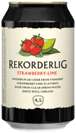  Rekorderlig Strawberry & Lime Cider Can 4X330ML