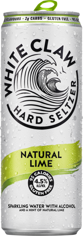 White Claw Seltzer Natural Lime Can 4X330ML