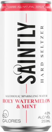 Saintly Holy Watermelon & Mint Hard Seltzer 4% Can 1X250ML