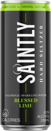 Saintly Blessed Lime Hard Seltzer 6% Can 24X250ML