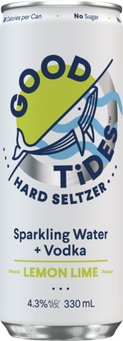 Good Tides Hard Seltzer Lemon Lime Can 4X330ML