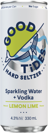 Good Tides Hard Seltzer Lemon Lime Can 4X330ML