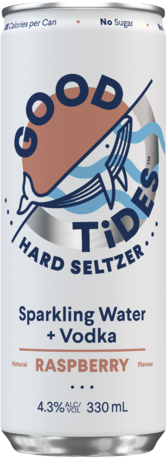 Good Tides Hard Seltzer Raspberry Can 4X330ML