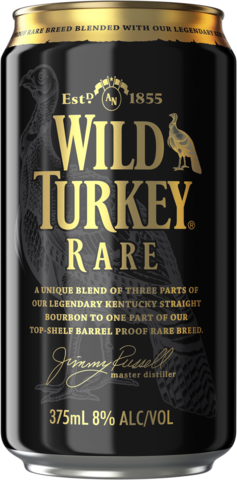 Wild Turkey Rare & Cola 8% Can 3X10X375ML