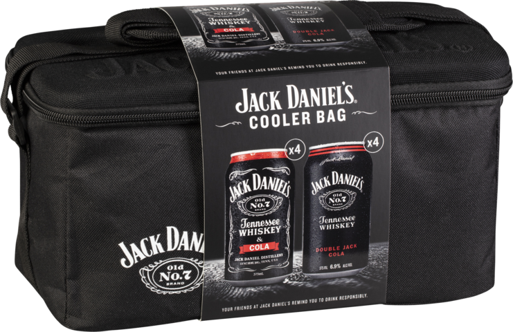 Jack Daniels Cola Hard Top Cooler Back Can 8X375ML - Liquor Legends
