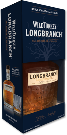 Wild Turkey Longbranch Kentucky Straight Bourbon Whiskey Gift Bo