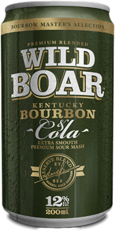 Wild Boar Bourbon & Cola 12% Can 24X200ML