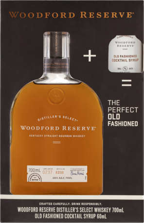 Woodford Reserve Bourbon With Cocktail Syrup 700ML