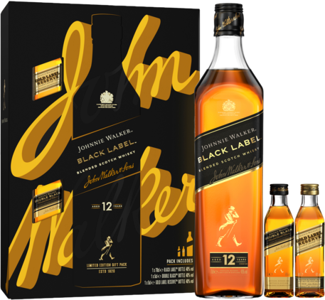 Johnnie Walker Black Label + 2X50MLGIFT Box 12YO 700ML