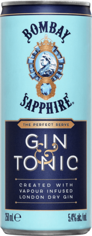Bombay Sapphire Gin & Tonic Can 1X250ML