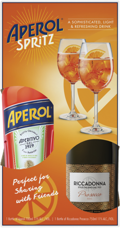 Aperol Aperitivo Spritz Pack 700ML