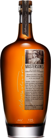 Mastersons 10YO Straight Rye Whiskey 750ML