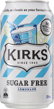 Kirks Lemonade Sugar Free Can 1X375ML