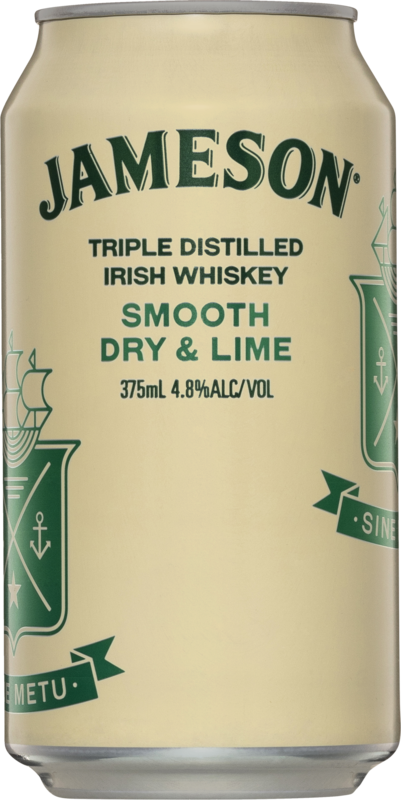Jameson Dry Lime 4.8% Can 4x330/375ML