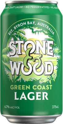 Stone & Wood Green Coast Lager Can 16X375ML