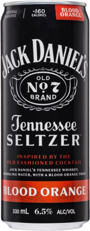 Jack Daniels Blood Orange 6.5% Seltzer Can 4X330ML