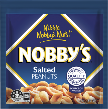 Nobbys Salted Peanuts 170GM