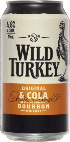 Wild Turkey Cola & Cola Can 18X375ML