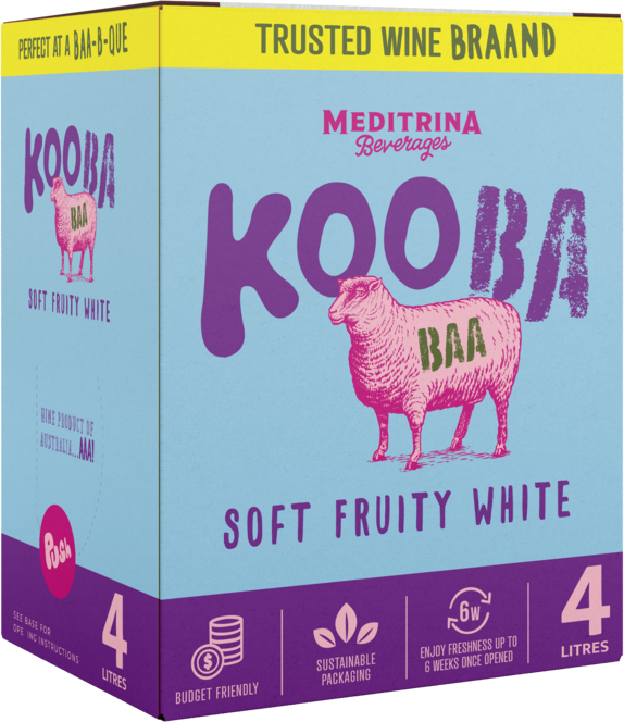 Kooba Soft Fruity White Cask 4LT