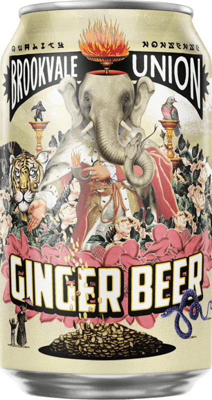 Brookvale Union Ginger Beer Can 2X10X330ML