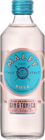 Malfy Pink Grapefruit Gin & Tonica Bottle 4X300ML