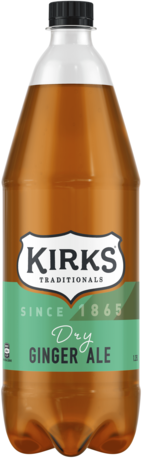 Kirks Dry Ginger Ale Bottle 12X1.25LT