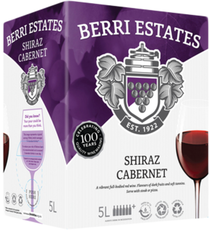 Berri Shiraz Cabernet Cask 5LT