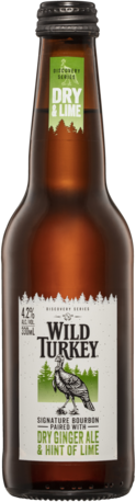 Wild Turkey Dry Ginger & Lime 4.2% Btl 4X330ML