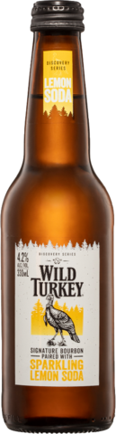 Wild Turkey Lemon Soda 4.2% Bottle 4X330ML