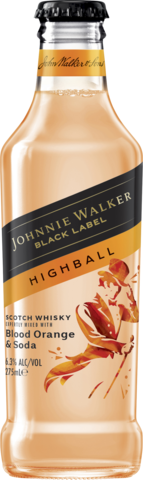 Johnnie Walker 6.3% Blood Orange Highball Btl 24X275ML
