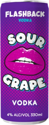 Flashback Vodka Sour Grape Can 24X330ML
