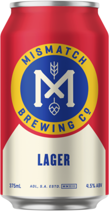 Mismatch Brewing Co Lager Can 1X375ML