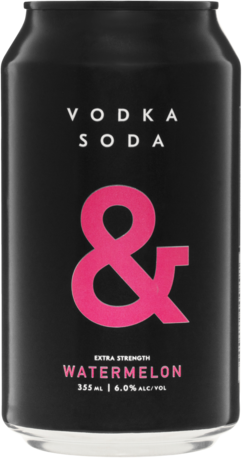 Ampersand Vodka Soda & Watermelon Can 4X355ML