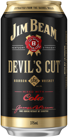 null Jim Beam Devils Cut Bourbon & Dry 4X375ML