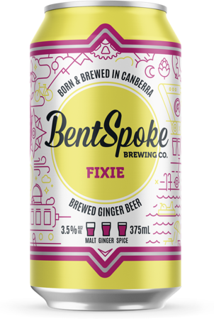 Bentspoke Fixie Ginger Beer Can 4X375ML