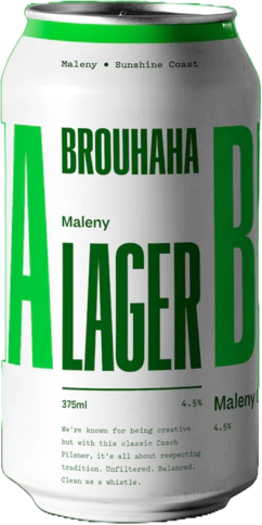 Brouhaha Maleny Lager Can 16X375ML