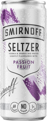 Smirnoff Seltzer & Passionfruit Can 4X250ML