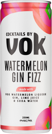 Vok Cocktail Watermelon Fizz Can 1X250ML