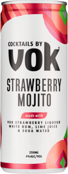 Vok Cocktail Strawberry Mojito Can 1X250ML