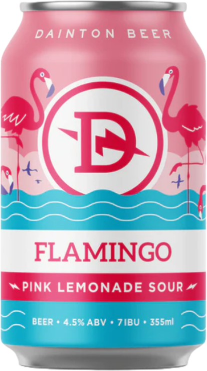 Dainton Flamingo Pink Lemonade Sour Can 4X355ML